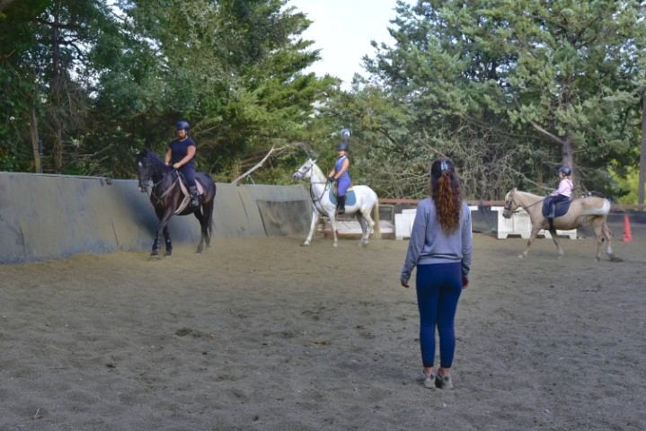 Clase en pista interior