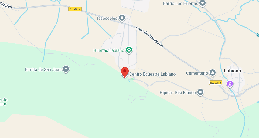 Mapa de ubicación de AV Sport Horses en Labiano, Navarra